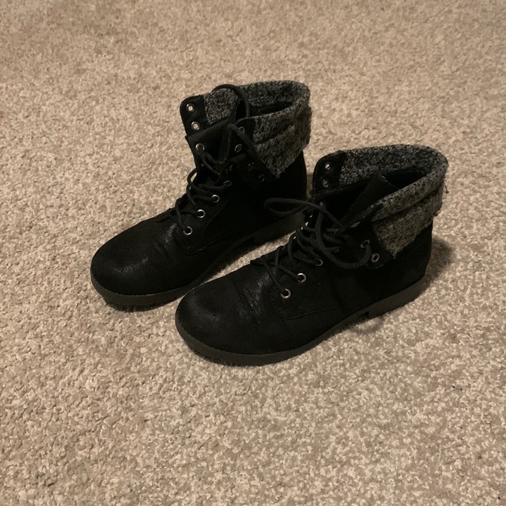 black boots